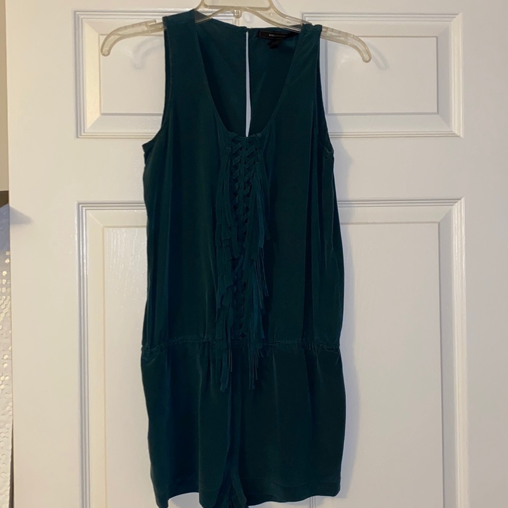 BCBGMAXAZRIA Green romper